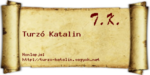 Turzó Katalin névjegykártya